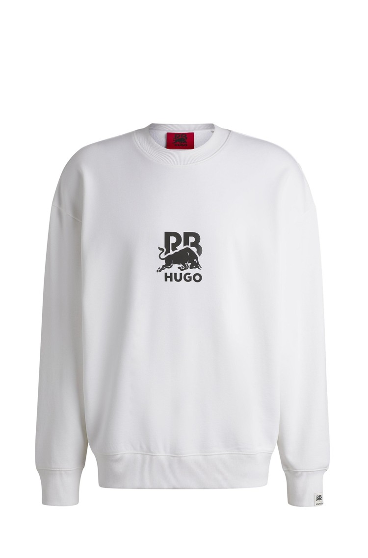 HUGO BOSS HUGO x RB cotton-terry sweatshirt White 