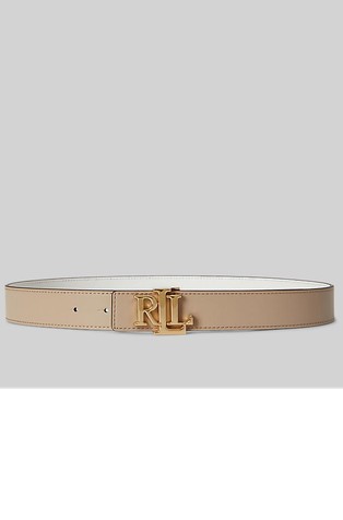 Reversible Logo-buckle Leather Belt
