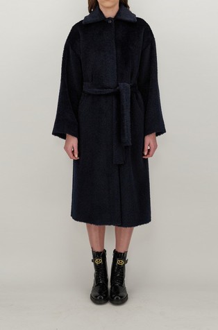 Wool and alpaca coat