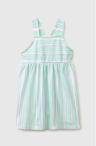 Vzorčasta obleka z naramnicami