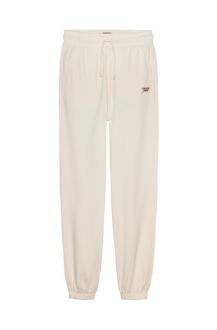 TOMMY HILFIGER Logo Embroidery Sweatpants Light Beige 6