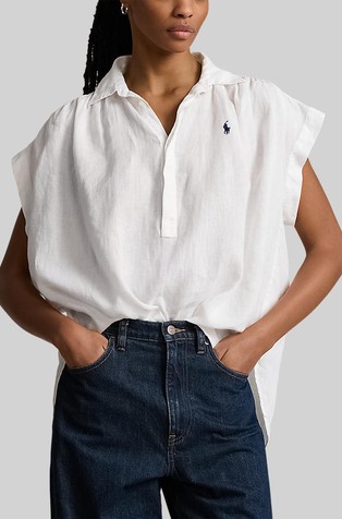 Relaxed fit Linen Popover Shirt