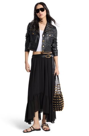 Georgette High-Low Skirt