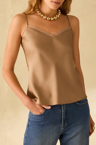 Double satin top