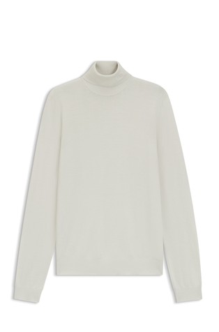 Virgin-wool rollneck sweater in a slim fit