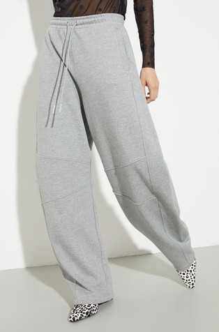 Barrel-leg cotton joggers