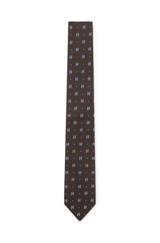 Silk tie with micro pattern