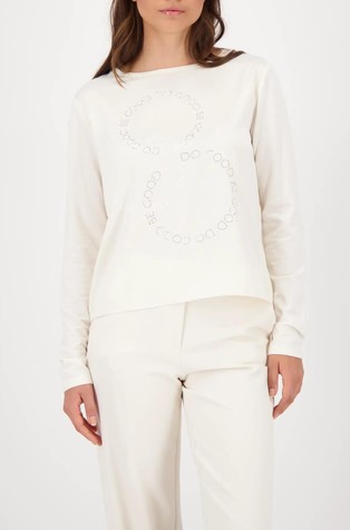 Majica z dolgimi rokavi in okrasnimi kamenčki