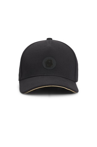 Cotton-blend cap with Double B monogram patch
