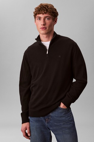 Merino Wool Quarter Zip Jumper