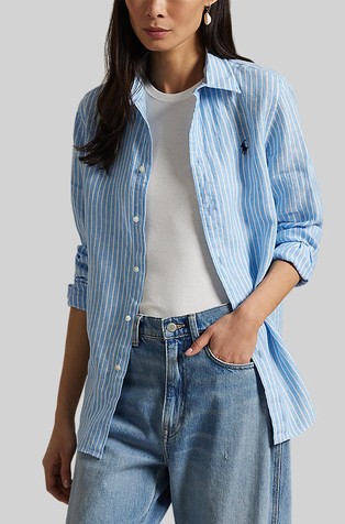 Classic fit Striped Linen Shirt