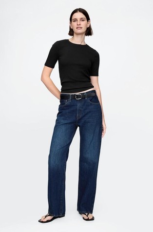 GAP Modern Crewneck T-Shirt Black 3