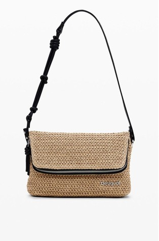Raffia crossbody bag