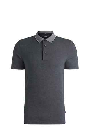 Structured-cotton slim-fit polo shirt with contrast collar
