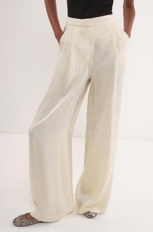 Selected By Chloé Lecareux relaxed fit crinkle twill trousers
