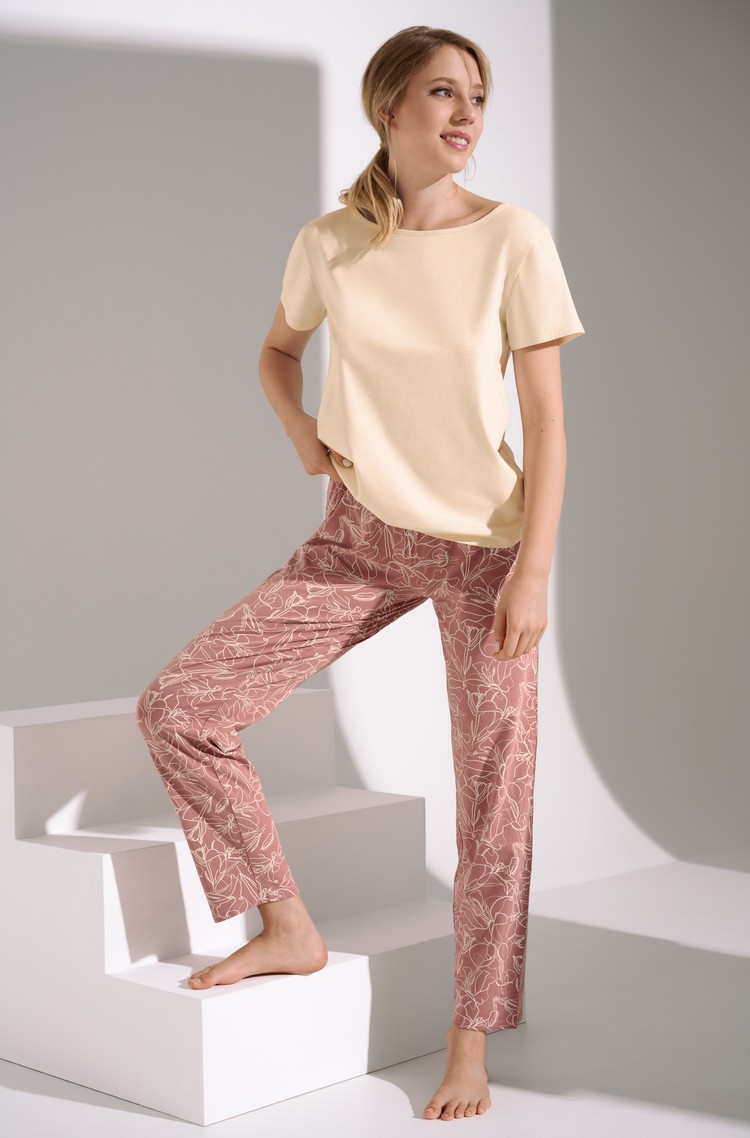 LISCA Nina pižama s kratkimi rokavi Roza - Multi Pink 