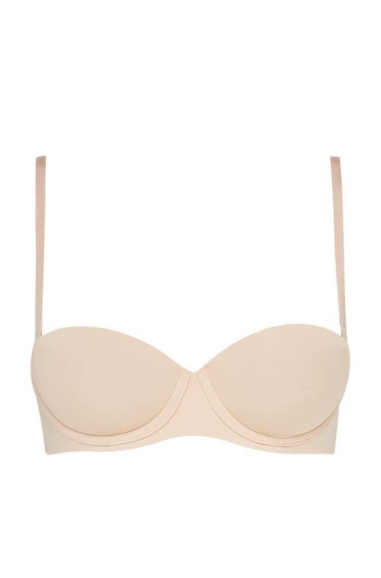 CALVIN KLEIN Push-up microfibre bra - Perfectly Fit Beige 