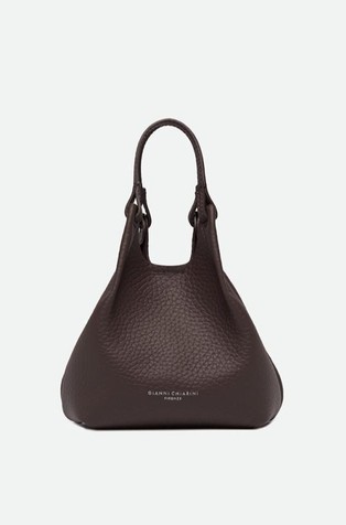 Dua laminated leather mini bag