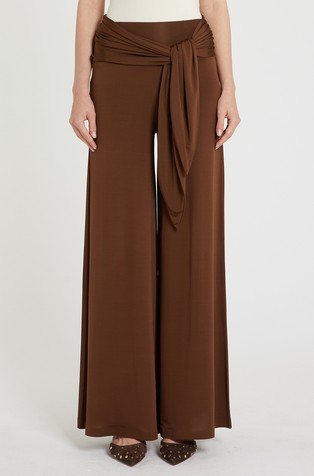 Široke hlače iz raztegljive viskoze