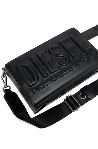 DIESEL Unisex 3D Logo Camera Bag Black 5