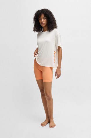 Viscose jersey T-shirt and shorts pyjama set