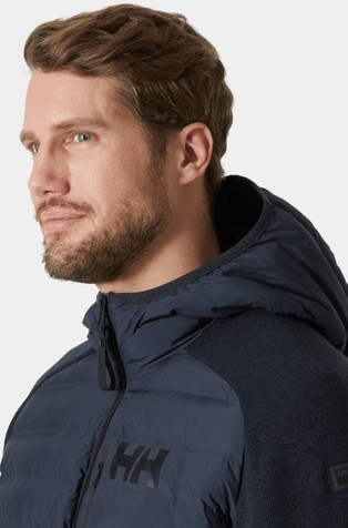HELLY HANSEN Arctic Ocean prešita bunda s kapuco iz kombinacije tkanin Modra - Dark Blue 4