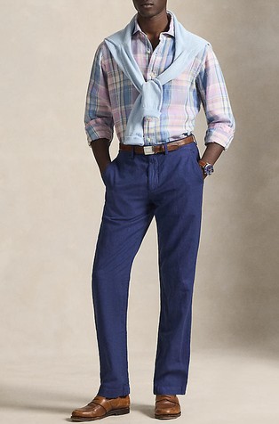 Bedford Classic fit Linen-cotton Pant