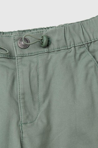BENETTON Široke cargo hlače iz raztegljivega bombaža Zelena - Green 3