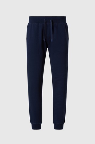 Cotton sweatpants with logo patch