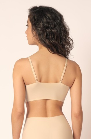 SKINY Micro lovers removable pads crop top Beige 2