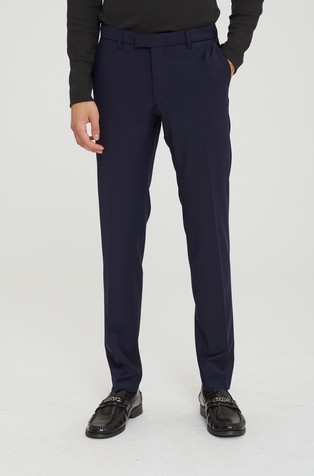 Slim fit trousers in stretch wool blend