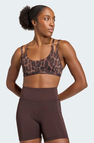 Optime Leopard Strappy Bra