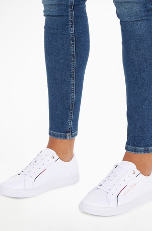 TOMMY HILFIGER Signature cupsole trainers White 5