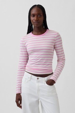 Ženska majica z dolgimi rokavi iz organskega bombaža