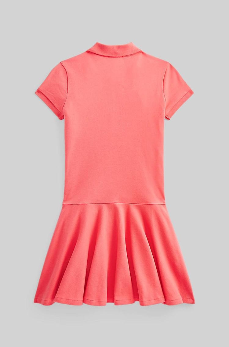 POLO RALPH LAUREN KIDS Stretch cotton mesh polo dress Emporium