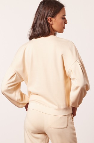 ETAM Achile pulover z balon rokavi Bež - Beige 2