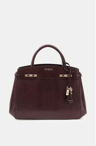 Melinda Faux-leather Snakeskin-Print Handbag