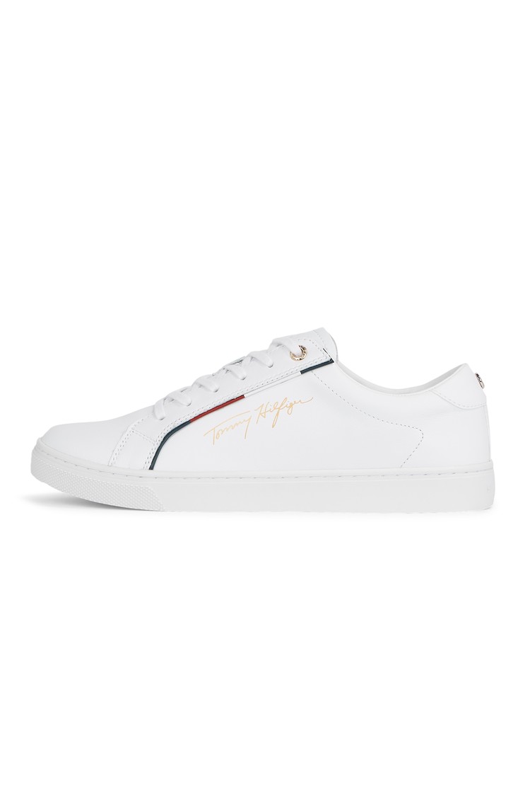 TOMMY HILFIGER Signature cupsole trainers White 