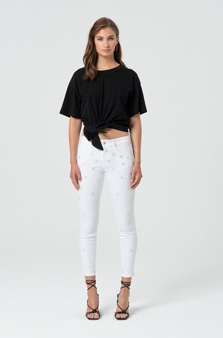 T-shirt in jersey with knot detail