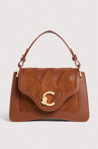 C-Me geometric patch small crossbody