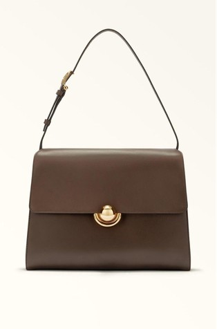 Leather shoulder bag