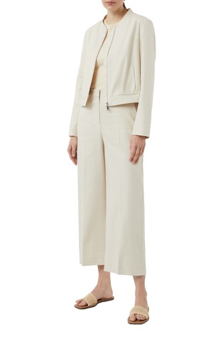 COMMA 7/8 trousers in viscose blend Beige 3