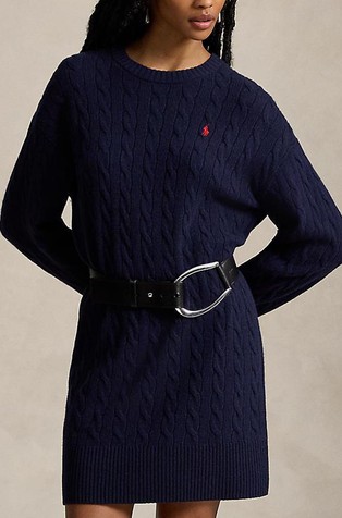 Long-sleeve Wool-cashmere Dress