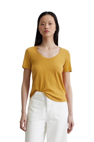 T-Shirt in organic cotton slub jersey