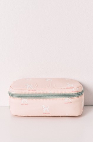 Manjša kozmetična torbica s pasjimi motivi