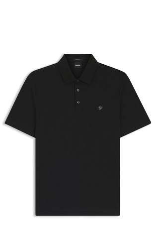 Polo majica iz merceriziranega bombaža z dvojnim B monogramom