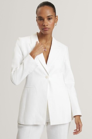 Tailored Cotton and Linen Jacket