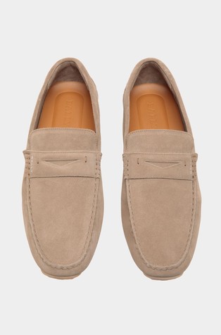 BALLY Mokasini iz semiša Rjava - Taupe 4
