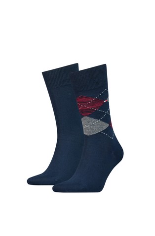 Paket 2 parov Classics Argyle nogavic