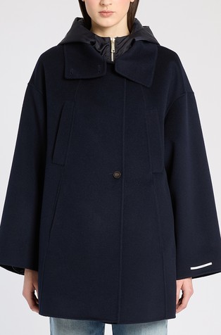 Relaxed fit 2-in-1 wool jacket